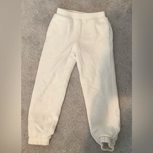White sweatpants